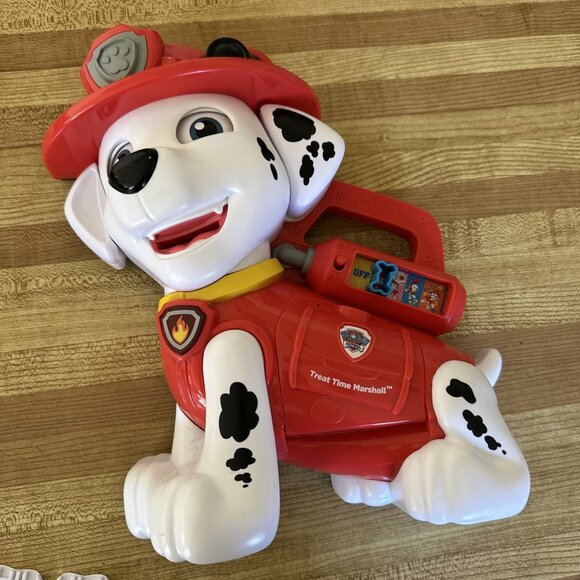 Paw Patrol VTech Treat Time Marshall Feed Him Alphabet Bones With Bones Works - Picture 1 of 14